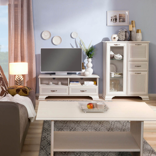 Фото тумби ТВ TIFFANY II 2S MEBELBOS в інтер'єрі вітальні
