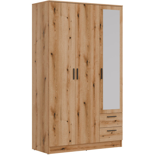 Фото комбінованої шафи із дзеркалом MONTANA MT03/MT06 LIVEO BOGFRAN (дуб евок) – вигляд з лівого боку
