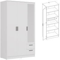 MONTANA MT03/MT06 Шафа із дзеркалом комбінована LIVEO BOGFRAN MONTANA MT03/MT06 Шафа із дзеркалом комбінована LIVEO BOGFRAN