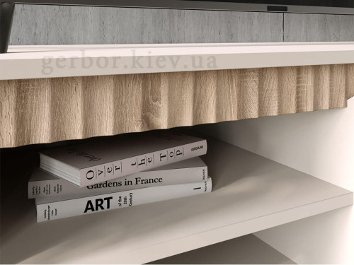 Фото тумби ТВ ЛАУНДЖ RTV1K2So БРВ (ВМК) кашемір / дуб сонома – декоративна планка