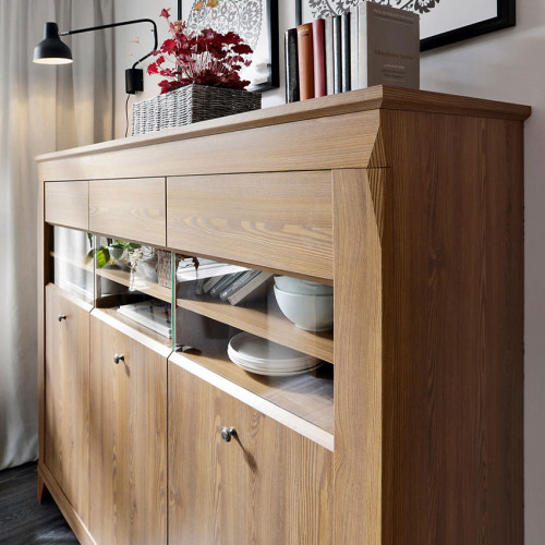 Фото витрины BERGEN REG3W BRW – вид сбоку