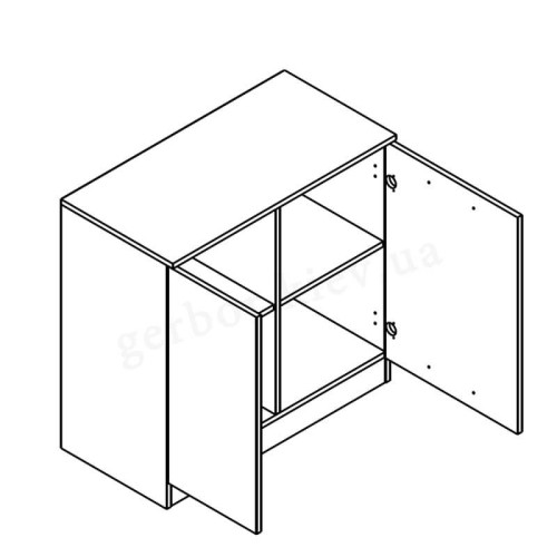 Фото тумби ОФIС НЬЮ KOM2D/78 Гербор – схема наповнення