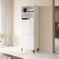 ABETO CAMA MEBLE Стелаж 60 білий / білий глянець ABETO CAMA MEBLE Стелаж 60 білий / білий глянець