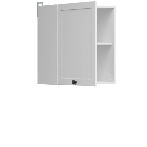 Фото навісної шафи JUNONA LINE G1D/50/57LP BRW білий з відкриванням вліво – наповнення