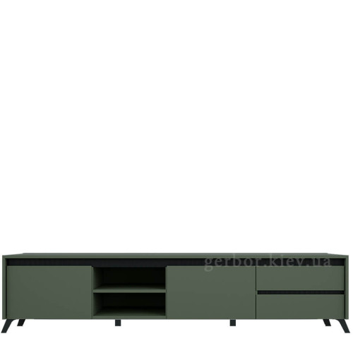 Фото тумби ТВ ЛАУНДЖ RTV2K2So БРВ (ВМК) зелений димчастий / чорний