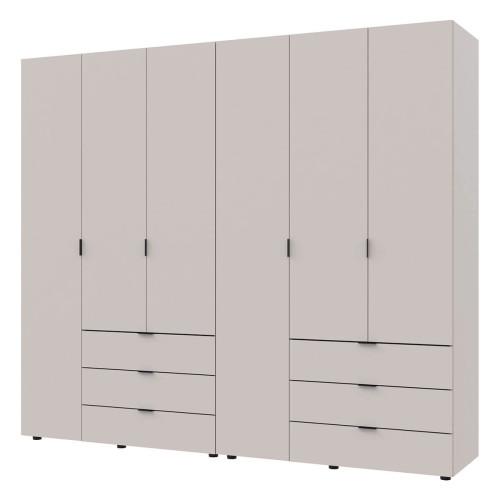 Фото шафи 3+3 ДСП ГЕЛАР ДОРОС (DOROS) кашемір