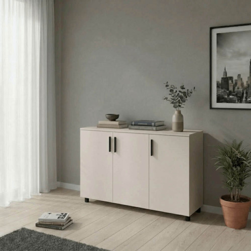 Фото тумби ТОРН 3 ДСП ДОРОС (DOROS) кашемір в інтер'єрі