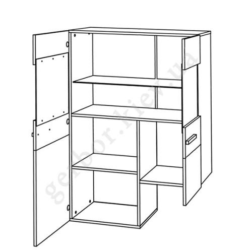 На фото схема наполнения надставки ТВ 2WL SOLO VMV Holding