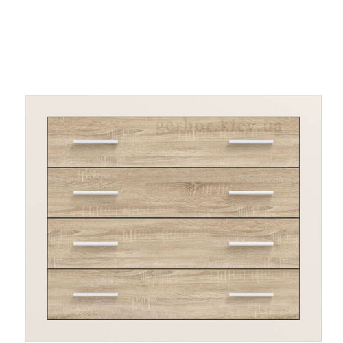 Фото комоду САРА KOM4S Гербор кашемір / дуб сонома