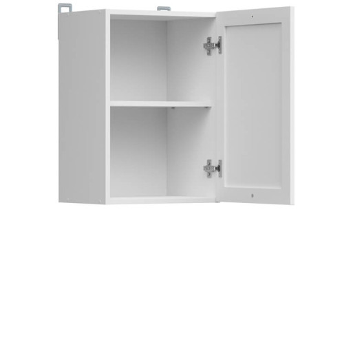 Фото навісної шафи JUNONA LINE G1D/40/57LP BRW білий з відкриванням вправо – наповнення