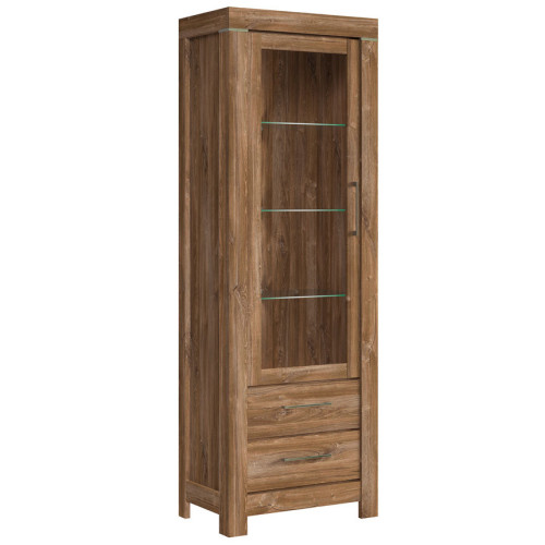 Фото витрины GENT REG1W2S/20/7 BRW дуб стирлинг - вид сбоку