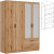 Фото комбінованої шафи із дзеркалами MONTANA MT04 LIVEO BOGFRAN (дуб евок)