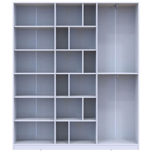 Фото білої шафи МОРГАН ДОРОС (DOROS) – вигляд спереду наповнення