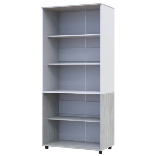 Фото шафи ТОРН 2 ДСП полиці ДОРОС (DOROS) сосна натті / білий – вигляд збоку наповнення