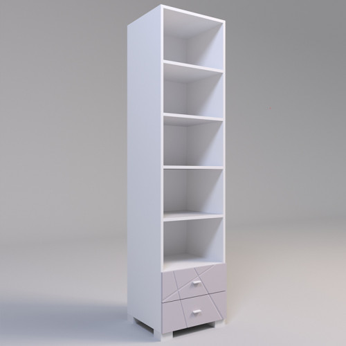 Фото стеллажа Х-СКАУТ Х-43 Санти белый / розовый