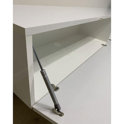 Фото тумбы ТВ 200 SLIDE CAMA MEBLE белый глянец от покупателя – наполнение