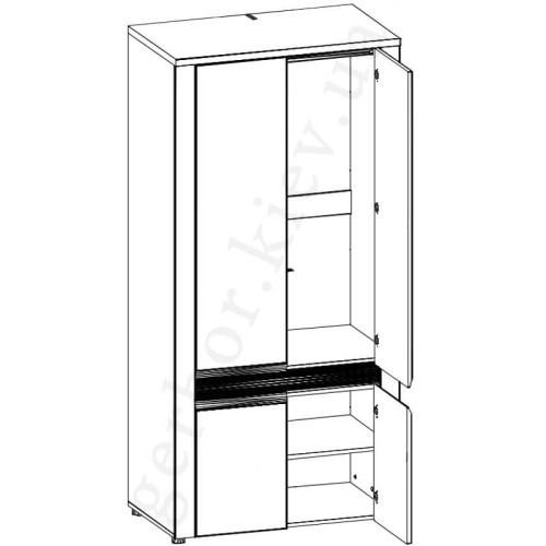 Фото шкафа SANDY S7 BOGFRAN – схема наполнения