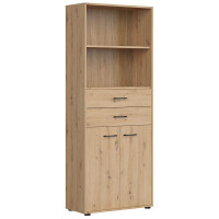 SPACE OFFICE Стеллаж с замком REG2D2S/200/Z BRW SPACE OFFICE Стеллаж с замком REG2D2S/200/Z BRW