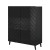 Фото комоду ABETO 100 CAMA MEBLE чорний / чорний глянець – вигляд збоку
