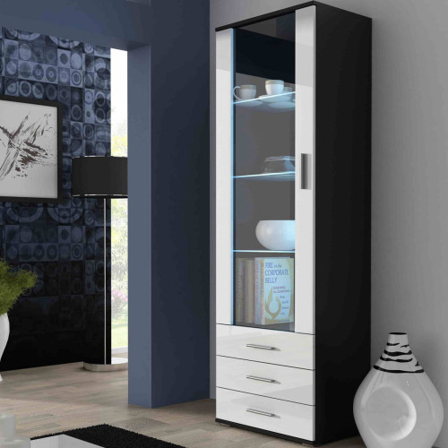 Фото витрины SOHO CAMA MEBLE черный / белый глянец