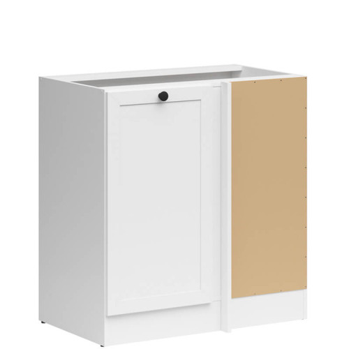 Фото правої кутової тумби JUNONA LINE DNW/100/82P BBL BRW білий – вигляд збоку