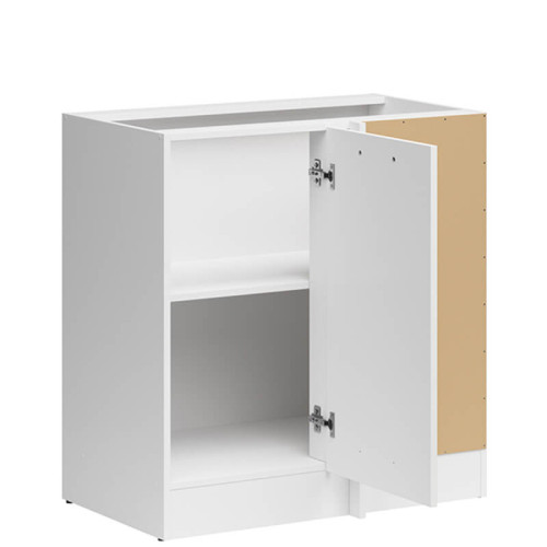 Фото правої кутової тумби JUNONA LINE DNW/100/82P BBL BRW білий – наповнення