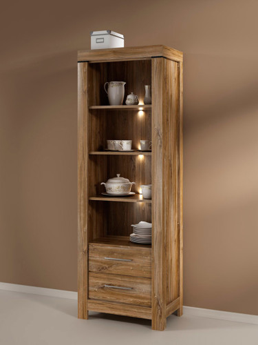 Фото стеллажа GENT REG2S/20/7 BRW дуб стирлинг в интерьере 