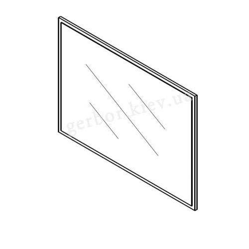 Фото дзеркала РУТЕНІЯ LUS110 Гербор – схема горизонтального розташування