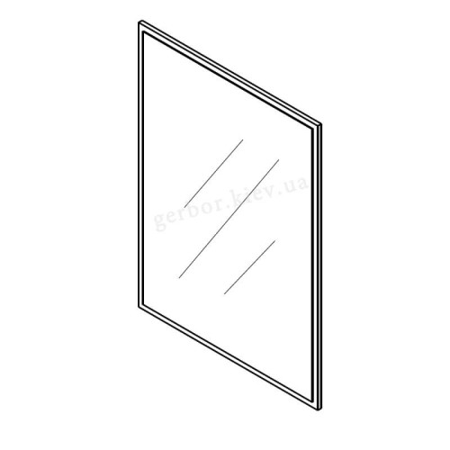 Фото дзеркала РУТЕНІЯ LUS110 Гербор – схема вертикального розташування