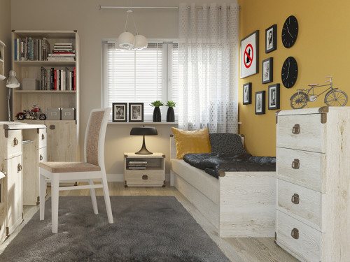 Фото комоду ІНДІАНА аризонська (каньйон) JKOM4S/50 БРВ (ВМК) в інтер'єрі дитячої