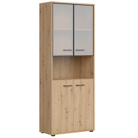 SPACE OFFICE Витрина с замком REG2D2W/200/Z BRW SPACE OFFICE Витрина с замком REG2D2W/200/Z BRW