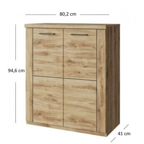 Фото тумби DOORSET 2D MEBELBOS – розміри