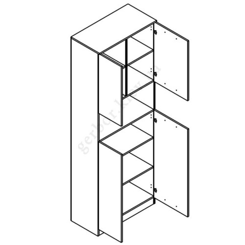 Фото пеналу ОФIС НЬЮ REG4D Гербор – схема наповнення