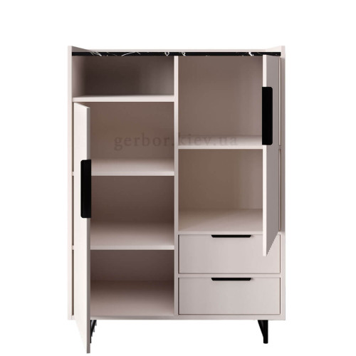 Фото вітальні ФРЕСКО БРВ (ВМК) –  наповнення тумби кашемір / темний мармур