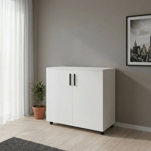 Фото білої тумби ТОРН 2 ДСП ДОРОС (DOROS) в інтер'єрі