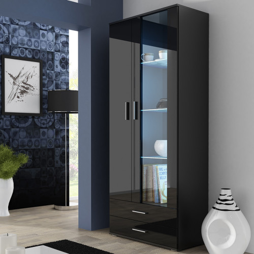 Фото витрины 2D2S SOHO CAMA MEBLE черный / черный глянец