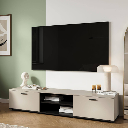 Фото тумби ТВ 180 SOHO CAMA MEBLE кашемір / чорний