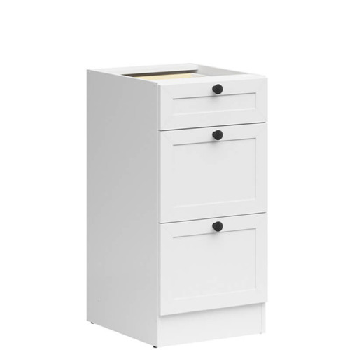 Фото тумби JUNONA LINE D3S/40/82 BBL BRW білий – вигляд збоку