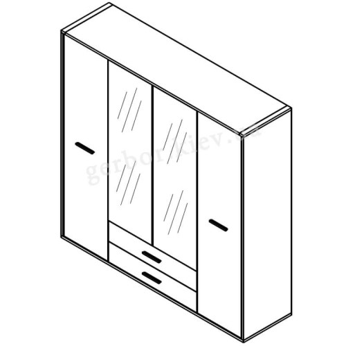 Фото шафи РУТЕНІЯ SZF4D2S Гербор – схема
