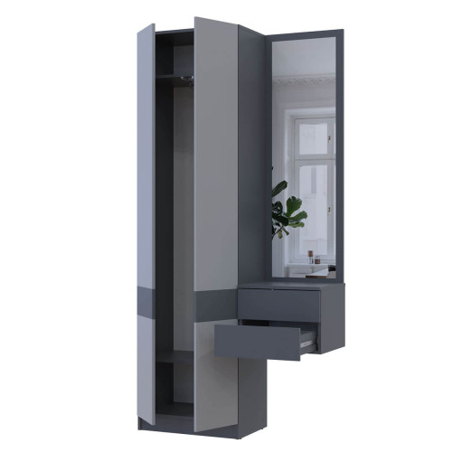 СОЛА Передпокій 1+2 Шафа та Дзеркало з тумбою ДОРОС (DOROS)