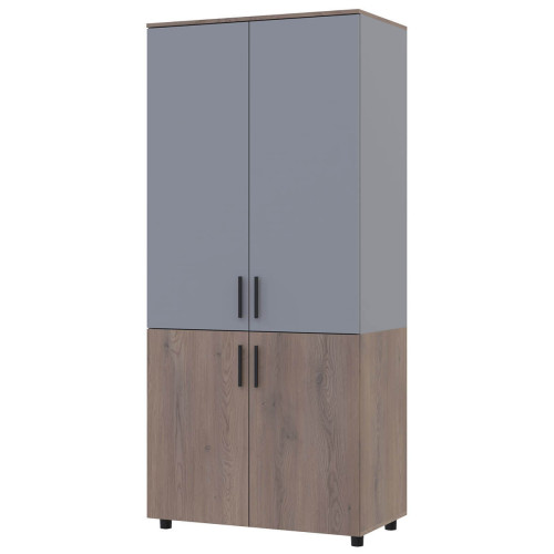 Фото шафи ТОРН 2 ДСП полиці  ДОРОС (DOROS) кремона канноло / сірий