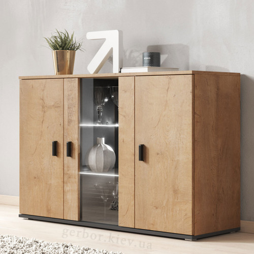 Фото комода SOHO CAMA MEBLE дуб лефкас / черный