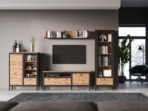 Фото тумбы LOFT 1D1S/90 MEBELBOS в интерьере