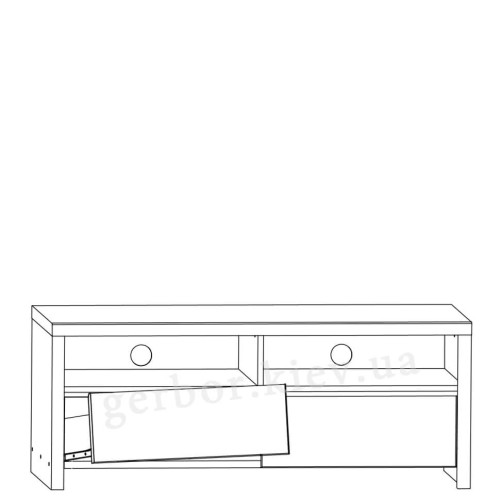 Фото тумби ТВ КАСПІАН RTV2S/120 БРВ (ВМК) – схема наповнення