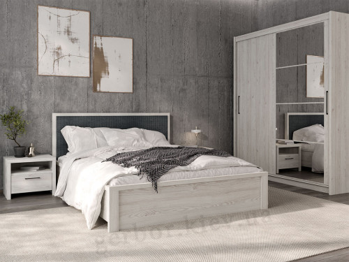 Фото ліжка БЛАНШ LOZ160 LUX 
 (каркас) БРВ (ВМК) в інтер'єрі спальні