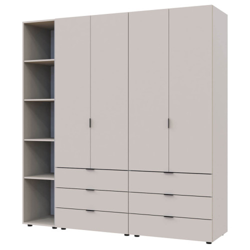 Фото шафи 2+2 ДСП з етажеркою ГЕЛАР ДОРОС (DOROS) кашемір