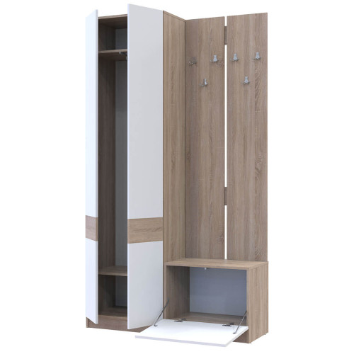 СОЛА Передпокій 1+3 Шафа та Вішак з тумбою ДОРОС (DOROS)