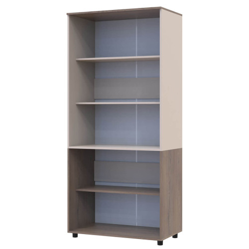 Фото шафи ТОРН 2 ДСП полиці ДОРОС (DOROS) кремона канноло / кашемір – вигляд збоку наповнення