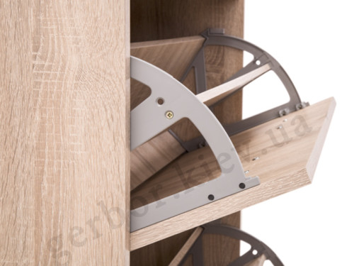 На фото тумба для обуви мебели для прихожей TOP-MIX VMV Holding дуб сонома