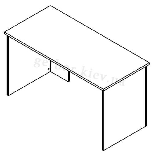 Фото письмового столу ОФIС НЬЮ BIU140 Гербор – схема